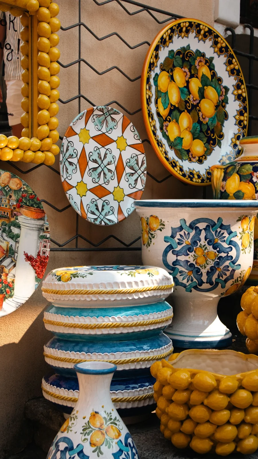 Colourful handmade Italian ceramics